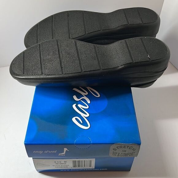 Easy Street Genesis Black Burnis Loafers size 9.5 M - Picture 4 of 5